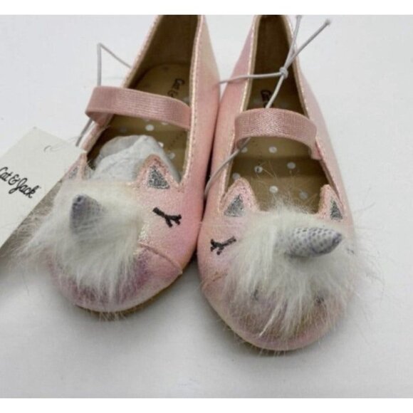 Cat & Jack Toddler Unicorn Slip On, Non Skid Shoes-Pink-Size 5-NWT - Picture 2 of 4